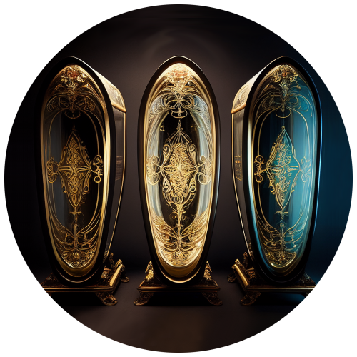 Three Glass Coffins Cover